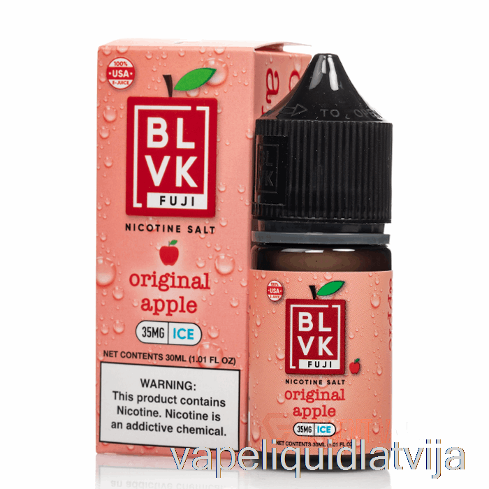 Oriģinālais ābolu Ledus - Blvk Fuji Salts - 30ml 35mg Vape šķidrums